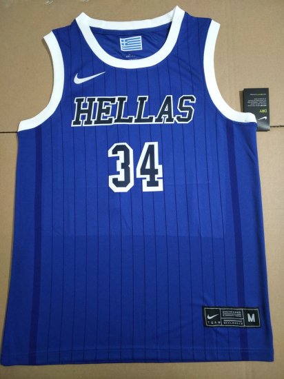 34 Antetokounmpog 2019 Greece Fiba jersey blue 02